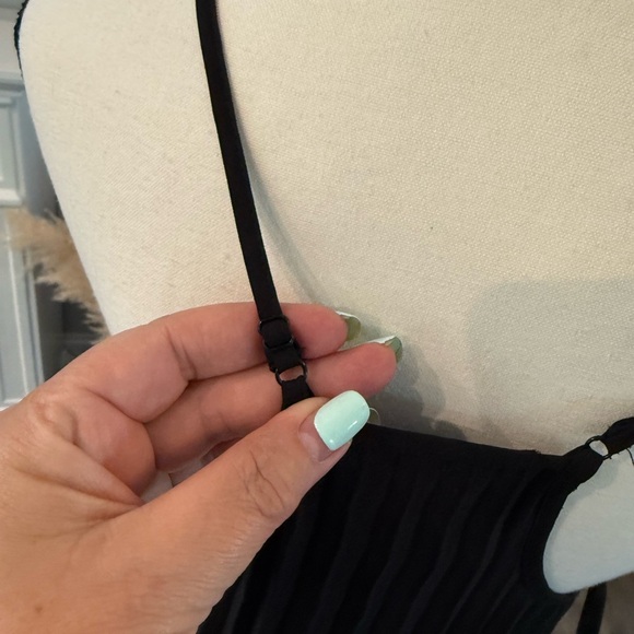 B Darlin Black Pleated Dress - Picture 3 of 7